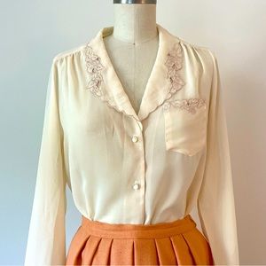 vintage embroidered blouse